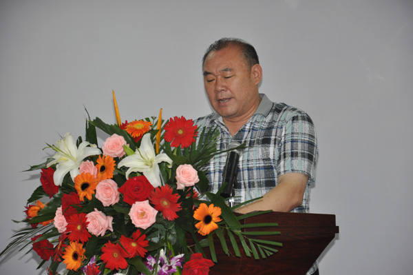 合肥市燃?xì)廪k晉傳銀主任發(fā)表講話，齊達(dá)康加氣站技術(shù)交流